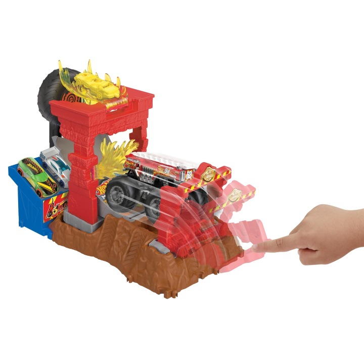 Hot Wheels Monster Truck Арена Smashers набір з машинкою 5 Сигналізація — фото 2