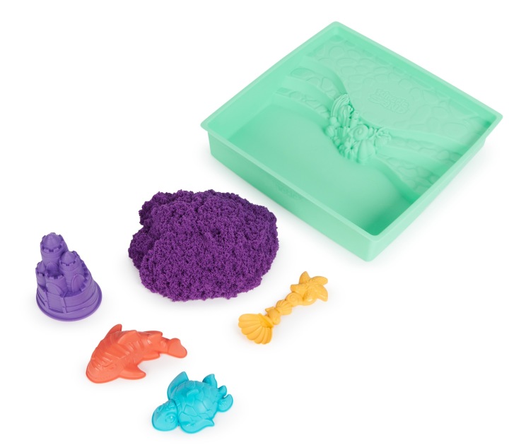Пісок кінетичний набір замок з формочками і тацею KINETIC SAND 454 г — фото 3