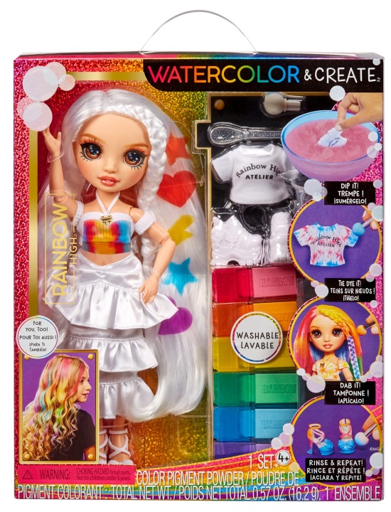 Лялька Акварель Create Коричневі Очі Fashion Набір з Фарбами Rainbow High — фото 9