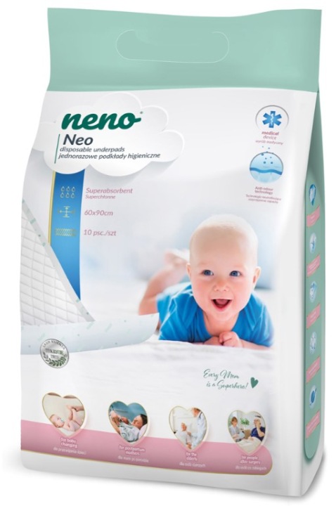 Підкладки для пеленання NENO NEO гігієнічні одноразові 10 шт.