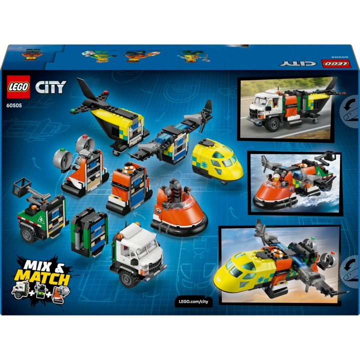 LEGO City 60505 Набір з літаком, вантажівкою сервісною і судном на повітряній подушці — фото 7