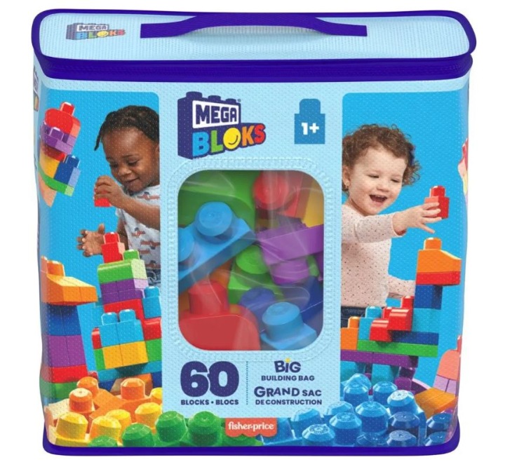 Fisher-Price Велика сумка з кубиками 60 шт. DCH55 — фото 4