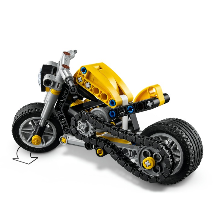 LEGO Technic Жовтий мотоцикл 42225 — фото 3