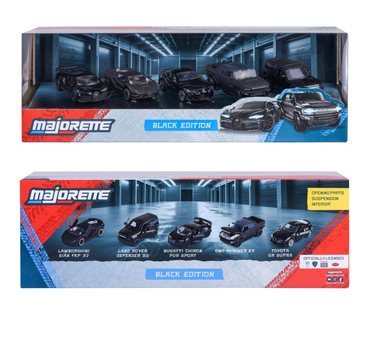 Majorette Набір Black Edition 2.0, 5 шт. транспортних засобів — фото 4