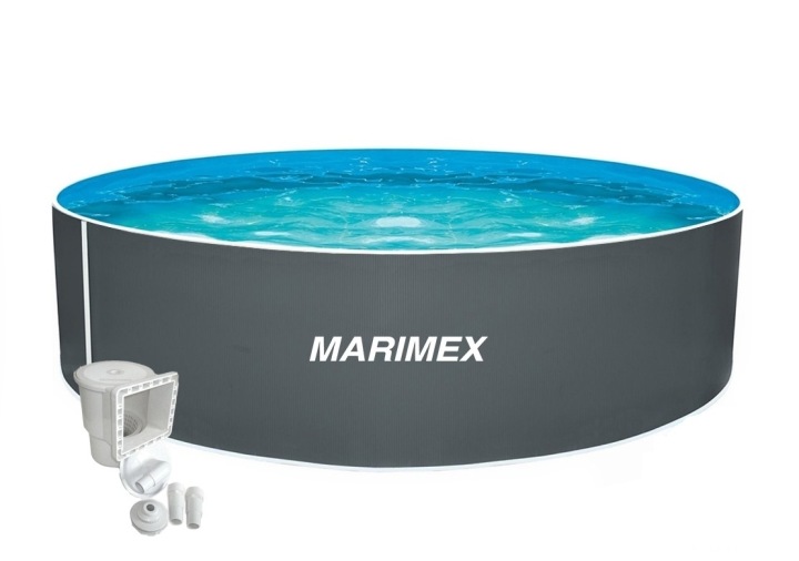 Marimex Басейн Orlando 3,66x0,91 м - Сірий + скімер (10340217)