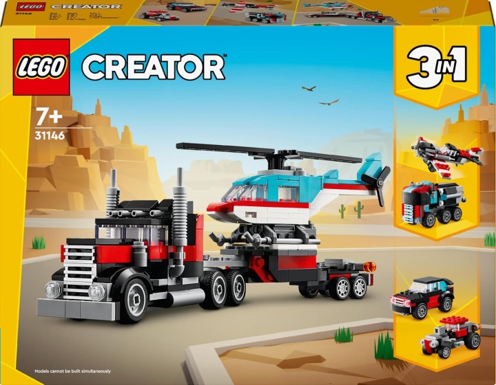 LEGO Creator Вантажівка з платформою і гелікоптером 31146 — фото 16