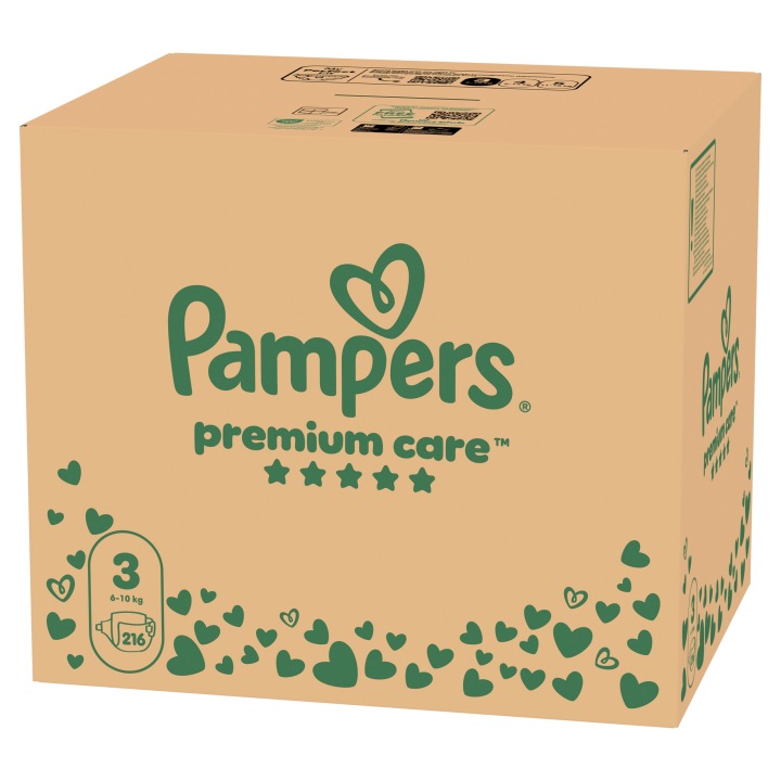 Pampers Premium Care 3, 216 шт., 6-10 кг Підгузки Місячний запас Плюс — фото 8