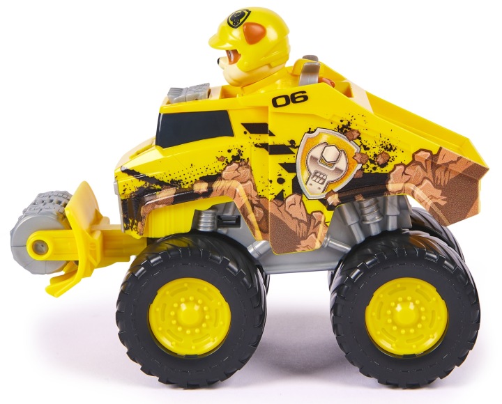 Щенячий патруль бульдозер RUBBLE RESCUE WHEELS будівельна машина екскаватор + фігурка — фото 3