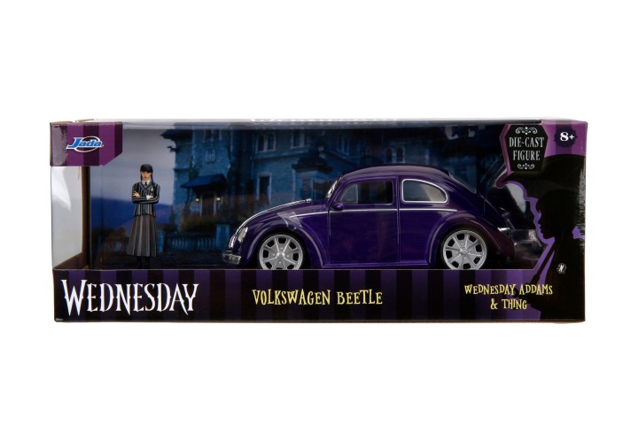 JADA WEDNESDAY автомобіль 1972 VW BEETLE 1:24 і фігурка WEDNESDAY (вживаний) — фото 11