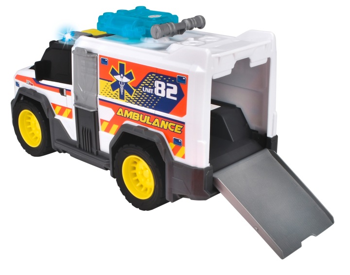 Швидка допомога Авто DICKIE TOYS Транспортний засіб Медичний Рятувальник A.S. Швидка допомога Білий 30 см — фото 7