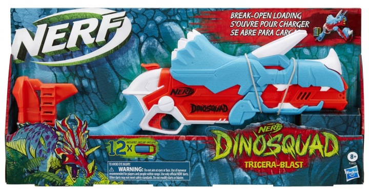 NERF DinoSquad Tricera-Blast Пускова установка Пістолет Динозавр + 12 Стрілок — фото 5