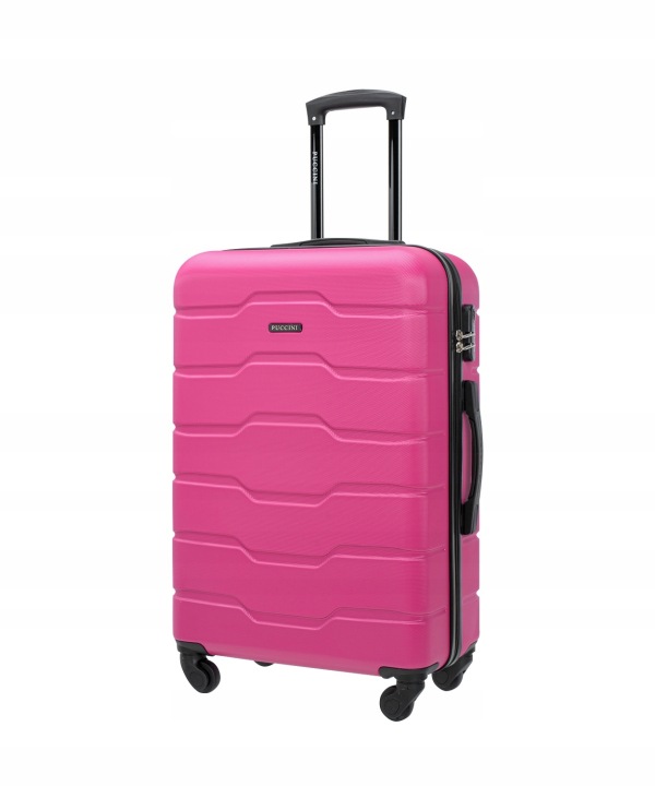 Велика Жорстка Дорожня Валіза На Колесах Puccini Pink Abs024A-3A