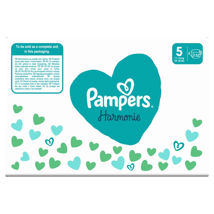 Pampers Harmonie Щомісячні Box підгузки, розмір 5, 11-16 кг, 152 шт., — фото 5