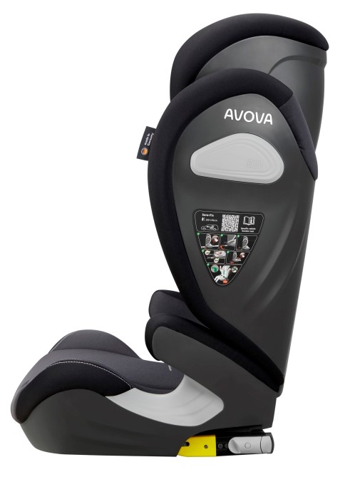 Автокрісло Avova Sora-Fix 100-150 см, сірий/чорний — фото 4