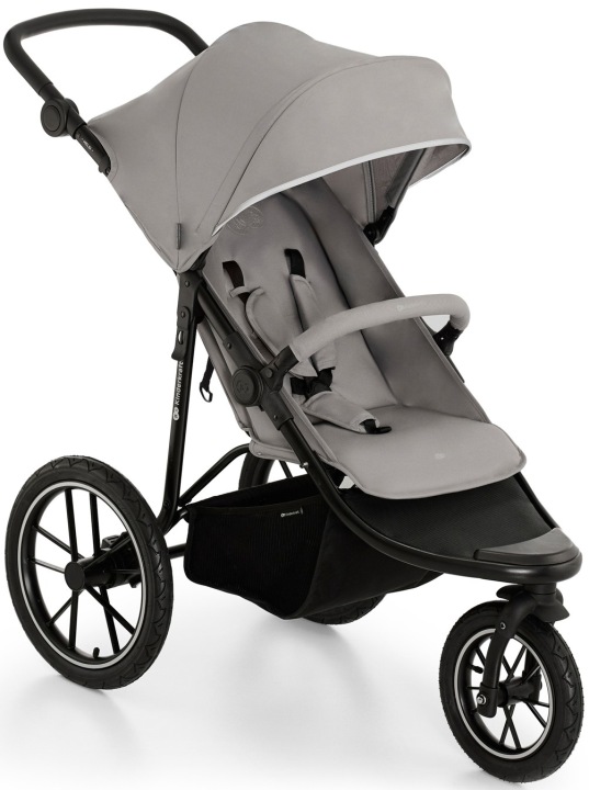 Візок прогулянковий триколісний Kinderkraft HELSI 2 біговий всюдихідний sport сірий (виставковий) — фото 3