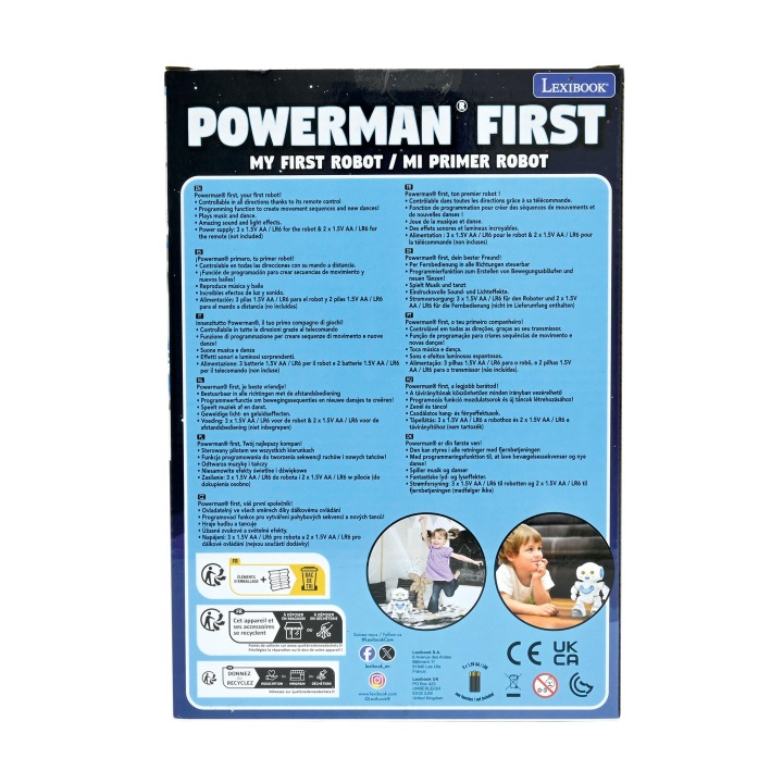 Lexibook Робот Powerman First танцює і гра з пультом для дітей 3+ ROB16 — фото 7