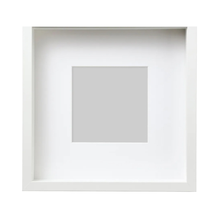 IKEA RIBBA SANNAHED рамка біла глибока 25x25 см