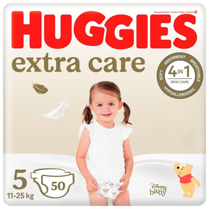 HUGGIES Підгузки Extra Care Мега розмір 5 для дітей 11-25 кг, 50 шт.