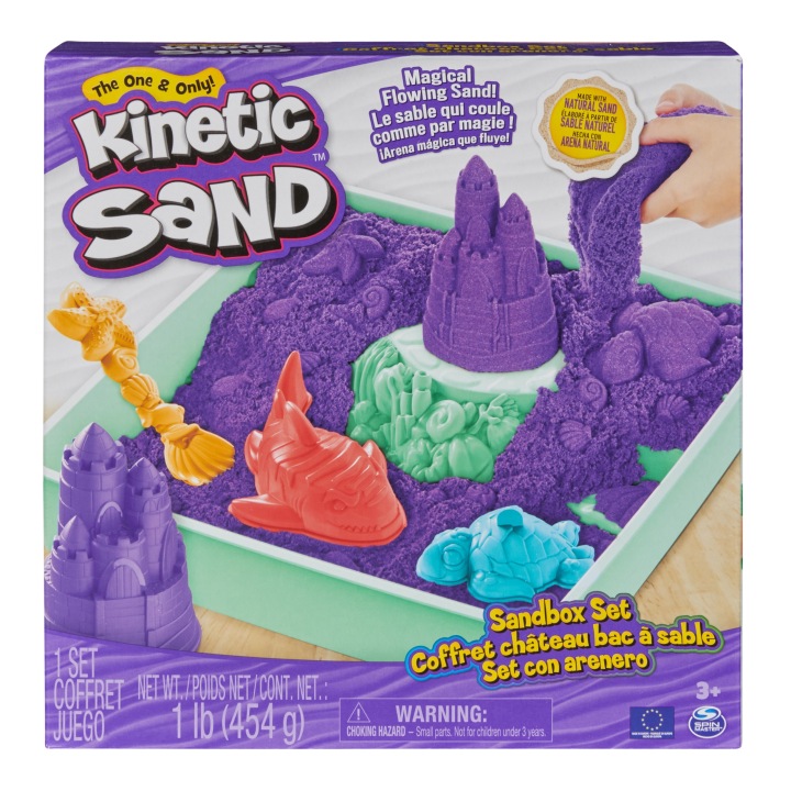 Пісок кінетичний набір замок з формочками і тацею KINETIC SAND 454 г