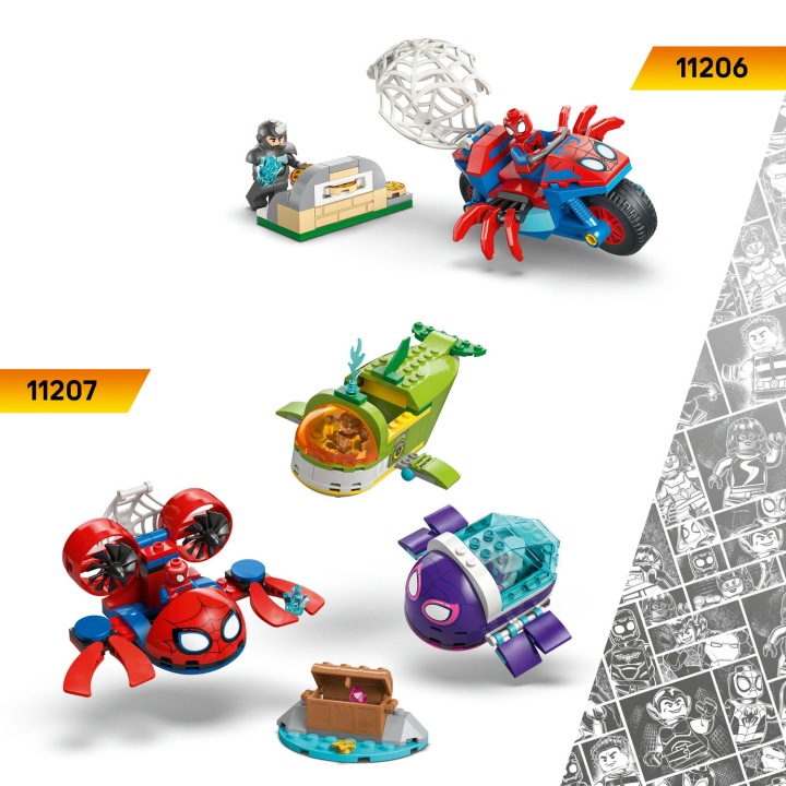 Конструктор LEGO MARVEL 11208 Корабель піратський команди Spidey’ego, набір +4 роки — фото 6