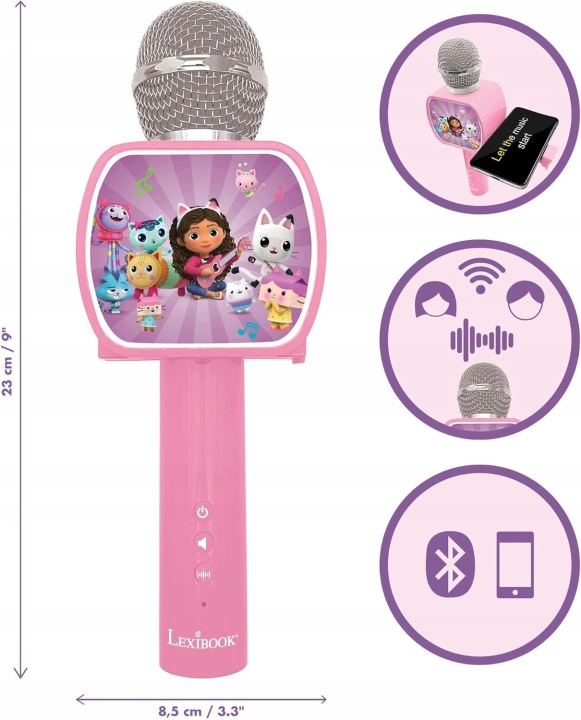 Lexibook Gabby's Dollhouse Мікрофон Bluetooth MIC240GDHLXB — фото 9