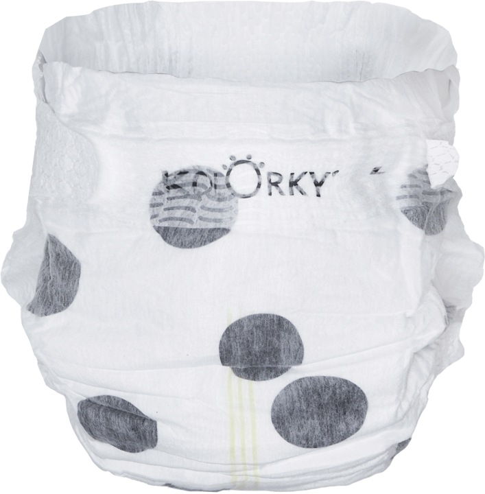 Кольоровий Deluxe Підгузки одноразові Оксамит Dots Еко розмір L розмір L 8- — фото 2