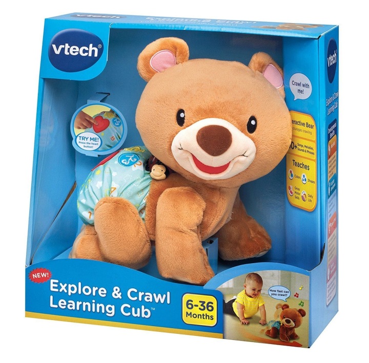 Іграшка VTech Ведмедик бежевий тканинний 9 м + — фото 2