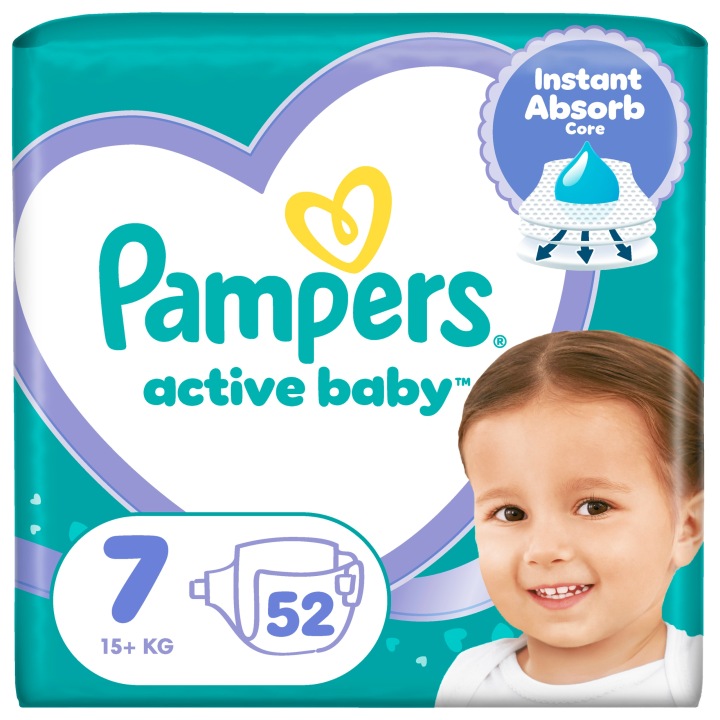 Підгузки Pampers Active Baby Розмір 7 52 шт.