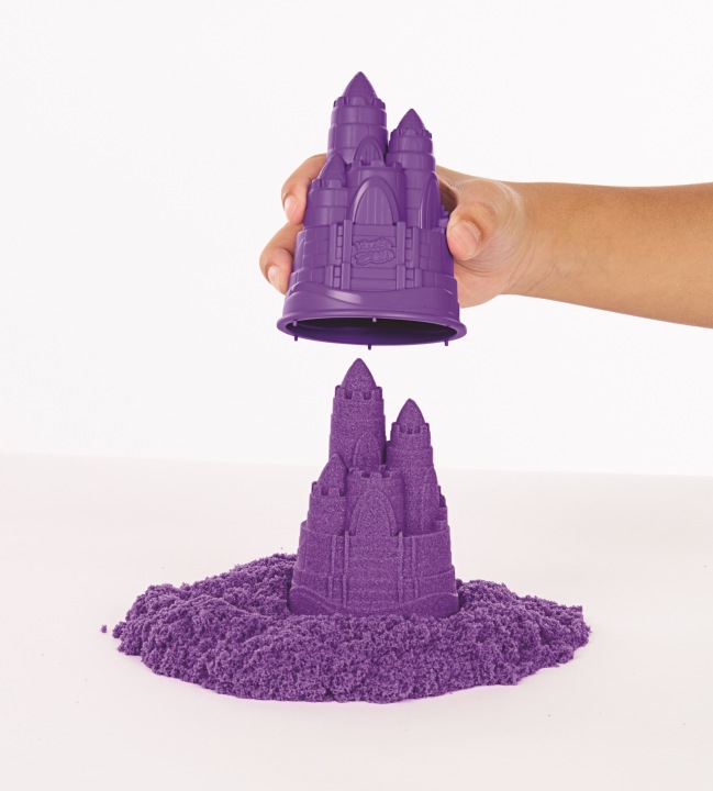 Пісок кінетичний набір замок з формочками і тацею KINETIC SAND 454 г — фото 5