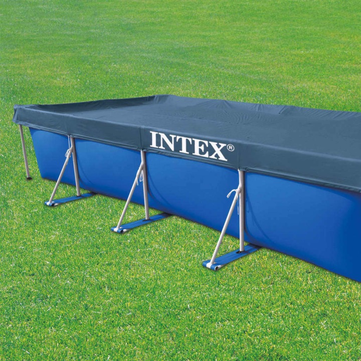 Intex 28039 - Тент для басейну прямокутний, PVC, синя, 450 x 220 см — фото 12