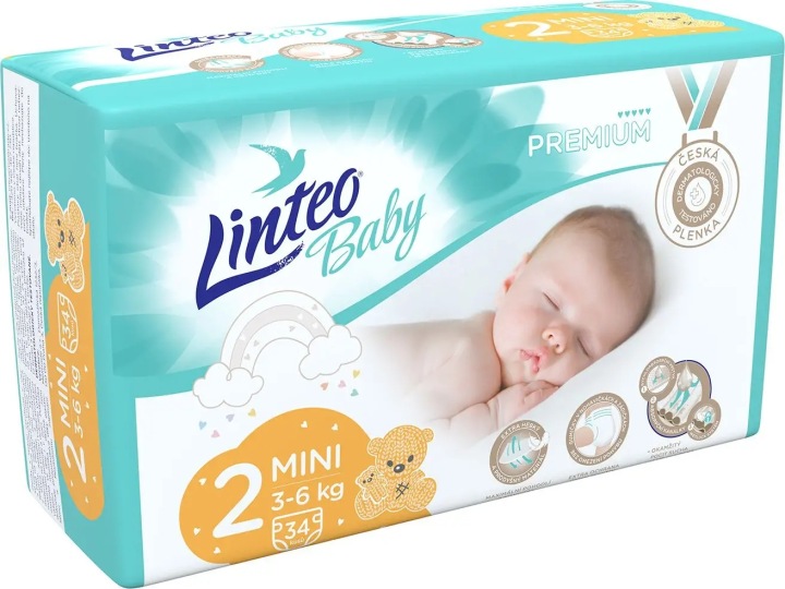 Linteo Baby Преміум Maxi підгузки для дітей 8 до 15 кг, 50 шт. — фото 15