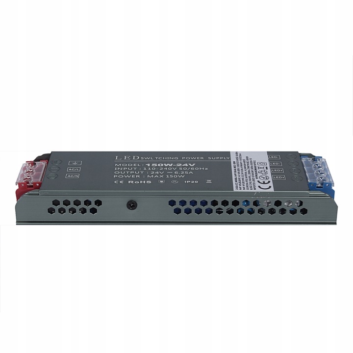 Napájecí zdroj H-pf 150-24 150W 24V IP20 pro Led pásky a Micro Magnetic lištu