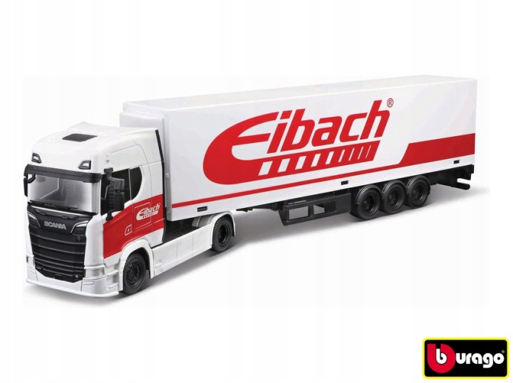 Bburago - Вантажівка з напівпричепом Scania 770 S/Trailer, Eibach, масштаб 1:43
