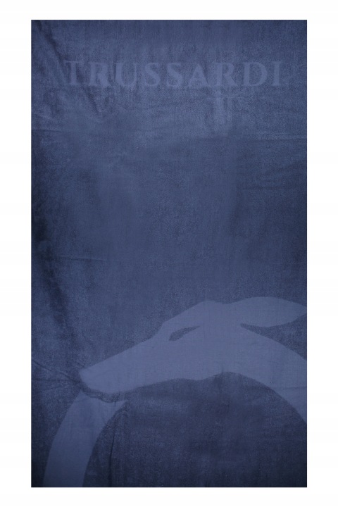 Trussardi TRU2MTW01 Plážová osuška modrá 88 x 190 cm