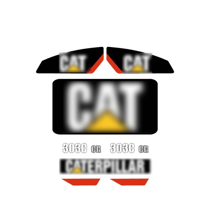 Комплект наклейок Caterpillar 303.5C CR мініекскаватор Набір - аналог