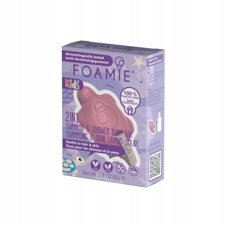 Foamie Шампунь і гель для душу 2 в 1 для дітей з ароматом персика, 80 г — фото 4