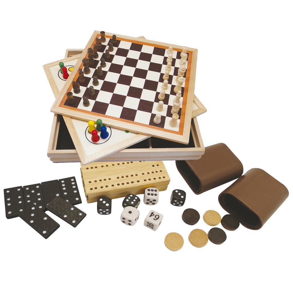 Gra planszowa 9 In 1 Game Wood Clown Games