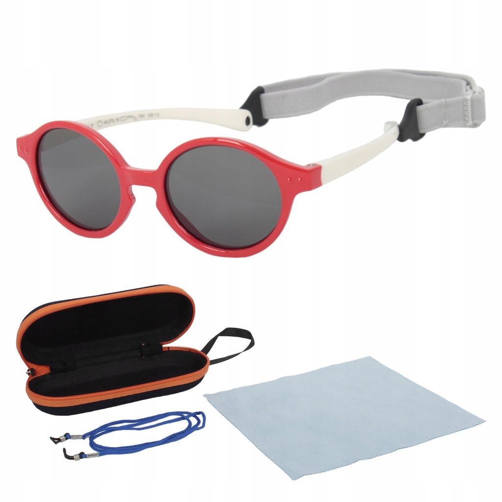 Okulary przeciwsłoneczne Polar Fashion 2 lata + kolor czerwony