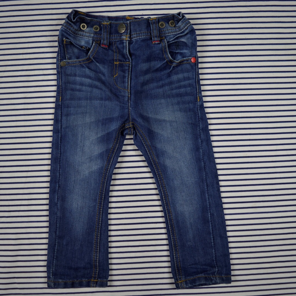 NEXT SPODNIE RURKI JEANS 12-18m 86