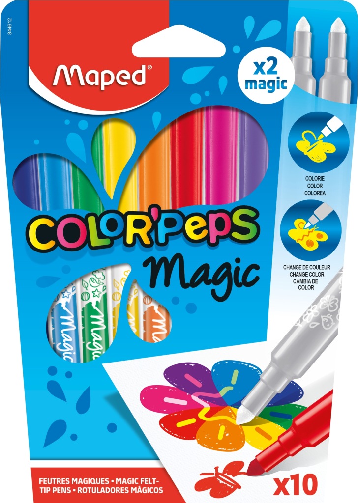 6125 Pisaki flamastry MAPED COLOR'PEPS MAGIC 10kol