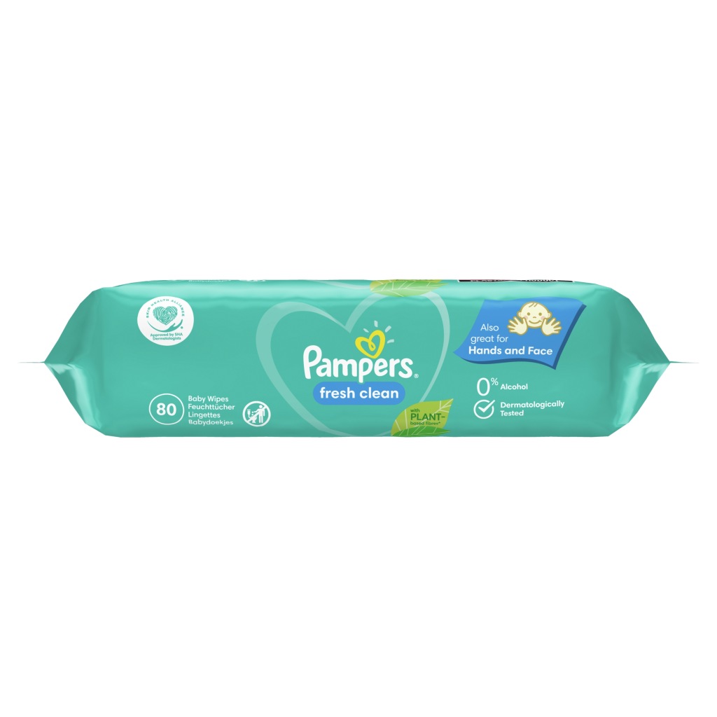 Pampers Fresh Clean chusteczki nawilżane dla dzieci niemowląt 80 szt.
