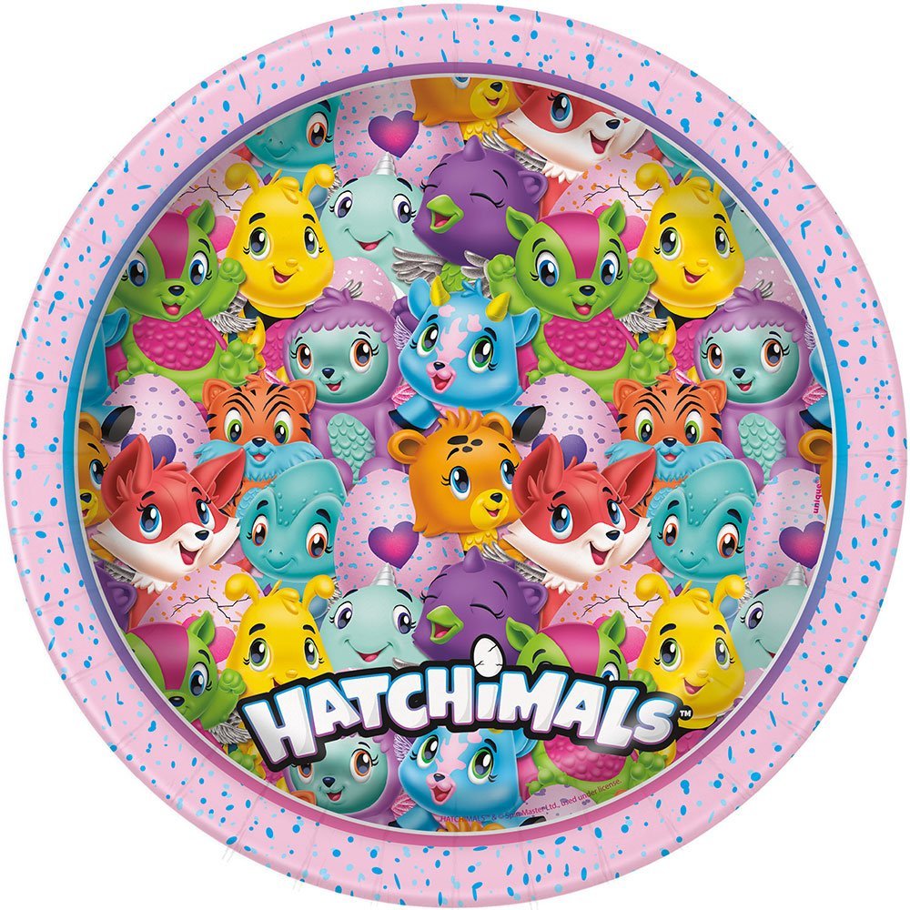 Talerzyki Hatchimals Urodziny Party 23cm 8 szt.