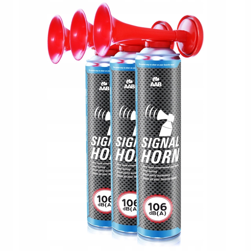 3x AABCOOLING TRĄBKA IMPREZOWA FANFARA 75g KARNAWAŁ SYLWESTER PARTY 106dB