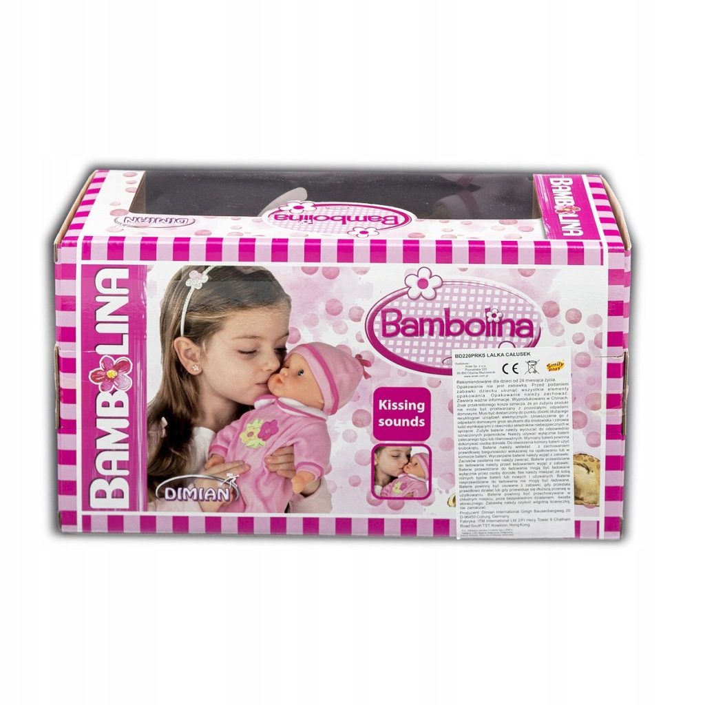 Lalka interaktywna Smily Play Bambolina Całusek 33 cm