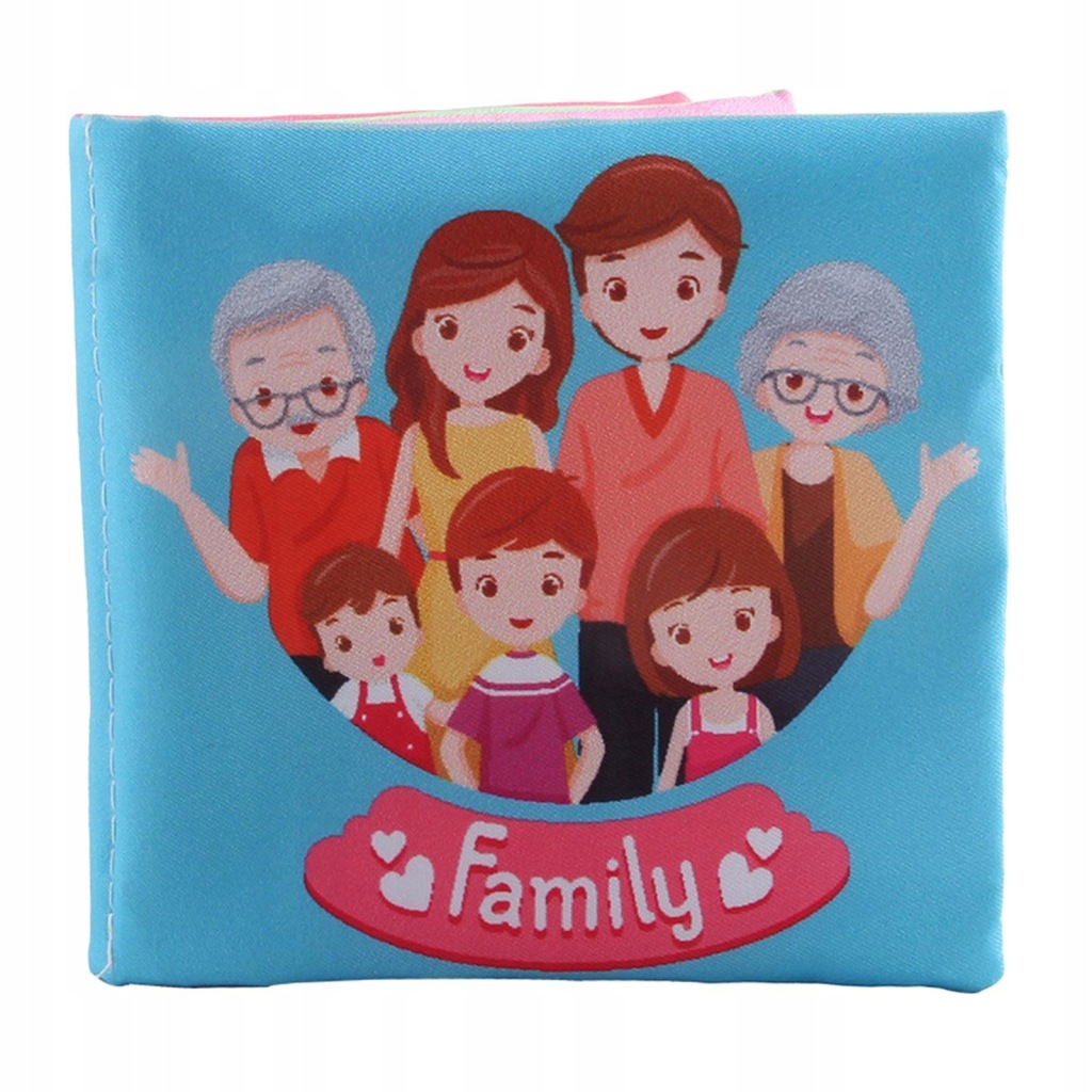 Książeczki z tkaniny dla dzieci, zabawna interaktywna zabawka do dotykania i odczuwania Crinkle family