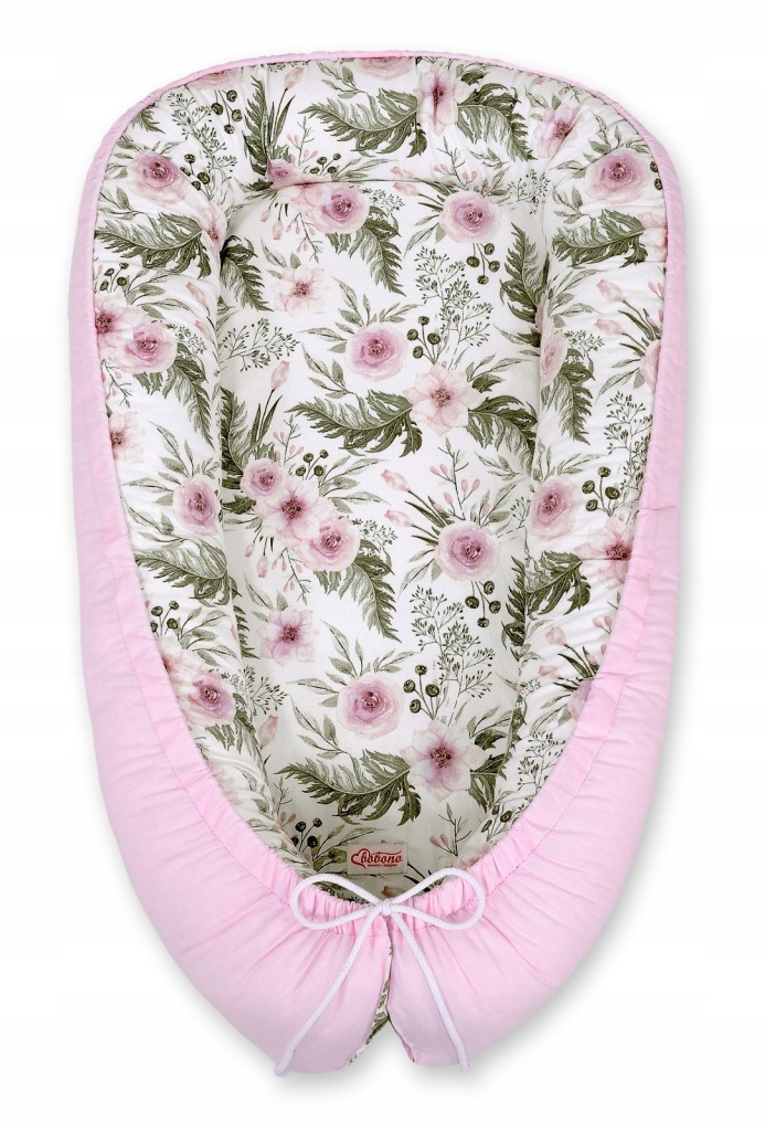 Kokon niemowlęcy dwustronny kojec otulacz Premium MY SWEET BABY peonie