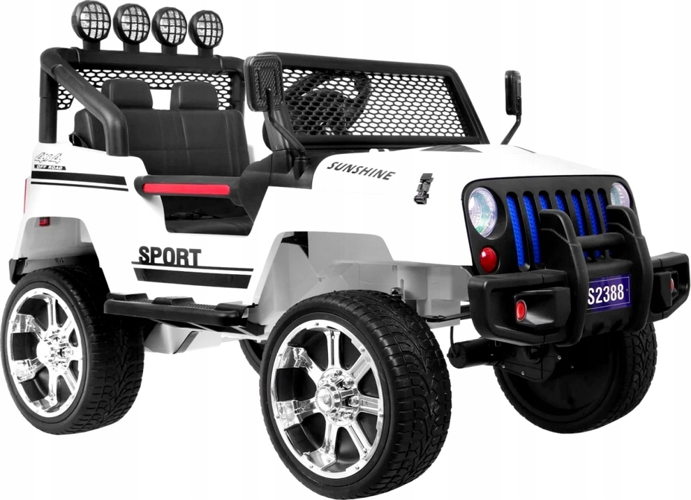Samochód Jeep biały