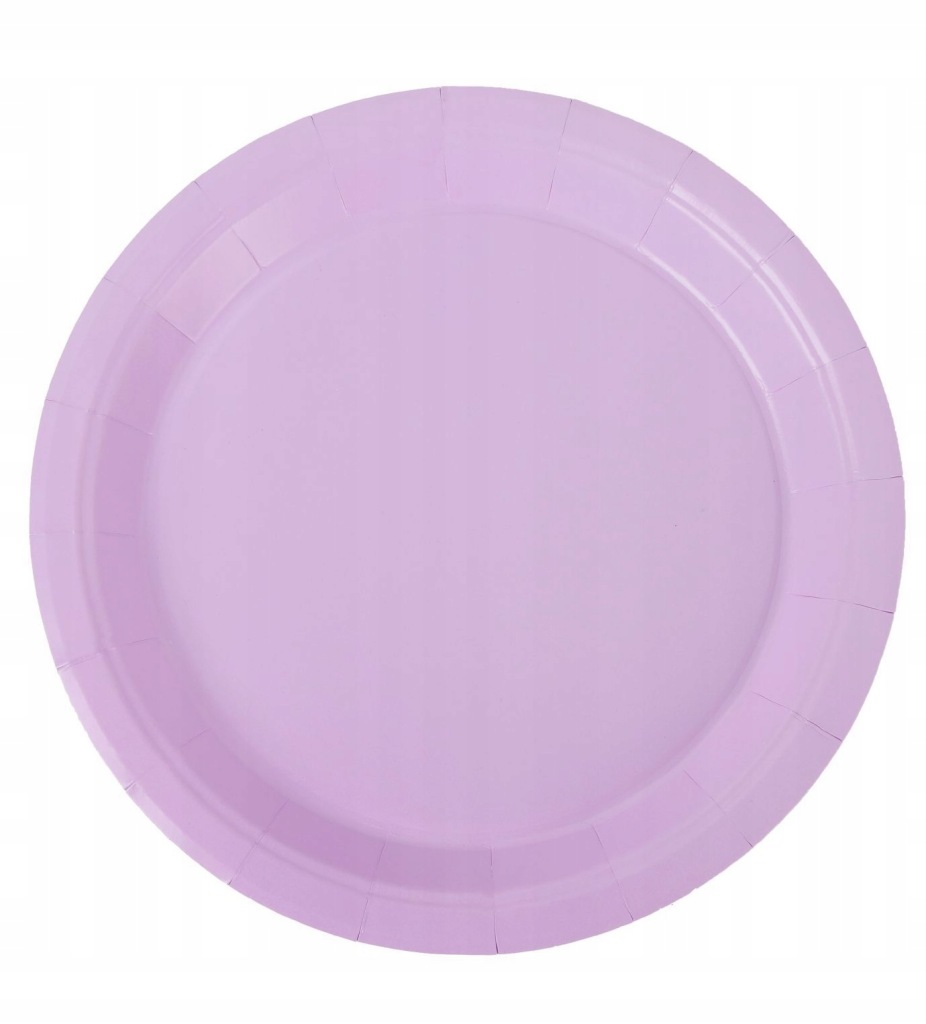 Talerze papierowe fioletowe 23 cm 6 szt jednorazowe