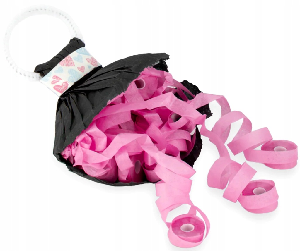 SERPENTYNA PAPIEROWA RZUCANA RÓŻOWA ROCZEK BABY SHOWER-2 SZTUKI-9385
