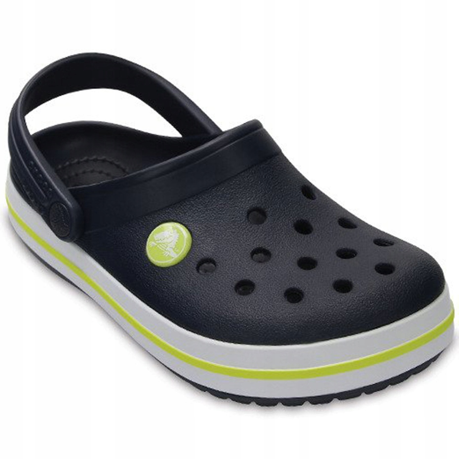 Klapki dziecięce Crocs Crocband Clog Kids navy/citrus 20-21 EU